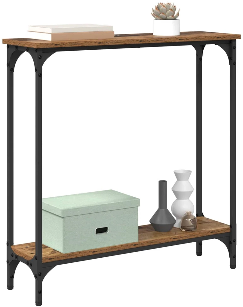 Konsolinis stalas Senovinis medis 75 x 22,5 x 75 cm