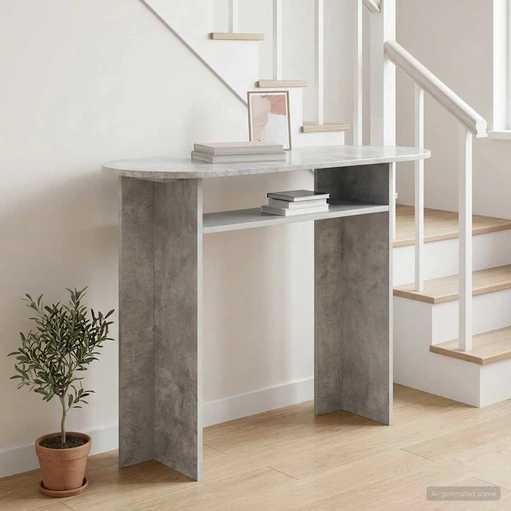 Konsolinis stalas Betono pilka 100 x 39,5 x 75 cm