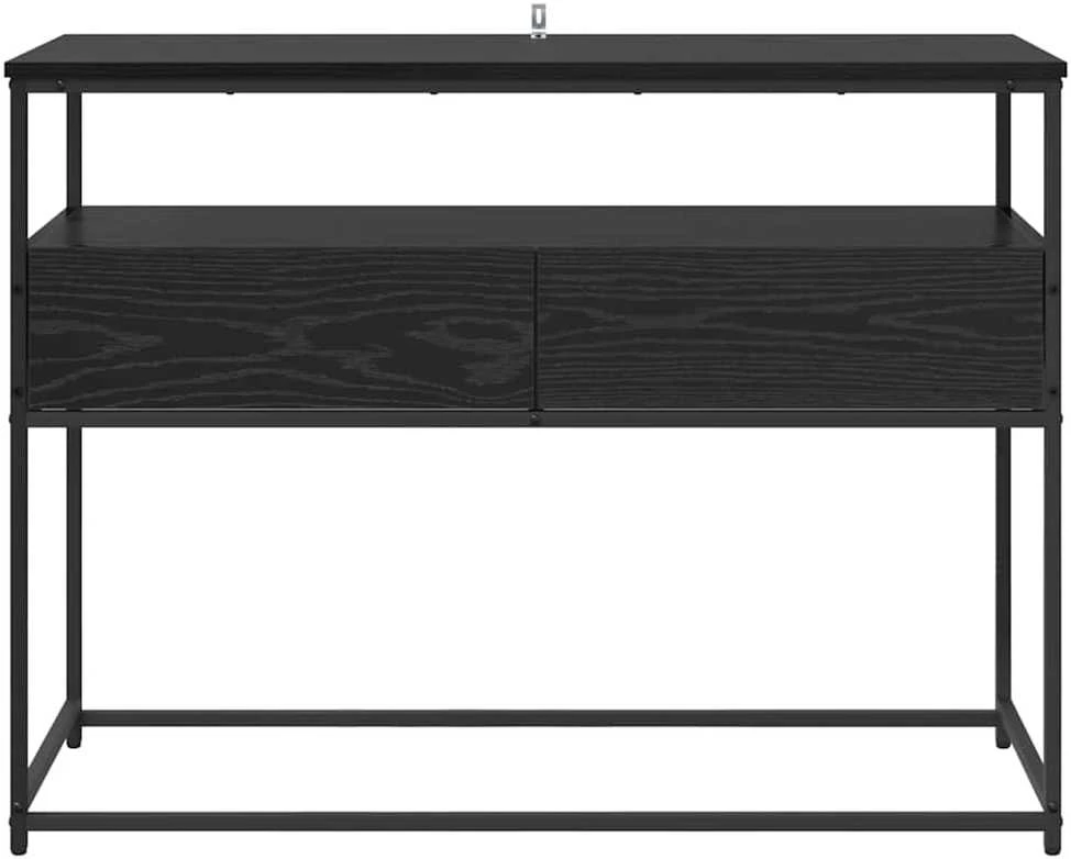 Konsolinis stalas Juodas ąžuolas 100 x 40 x 75 cm