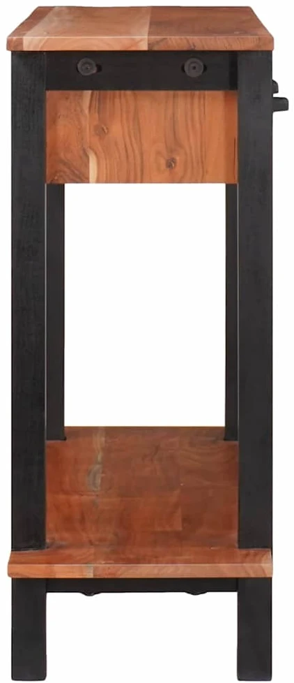 Konsolinis stalas su stalčių Ruda ir juoda 110 x 30 x 75 cm