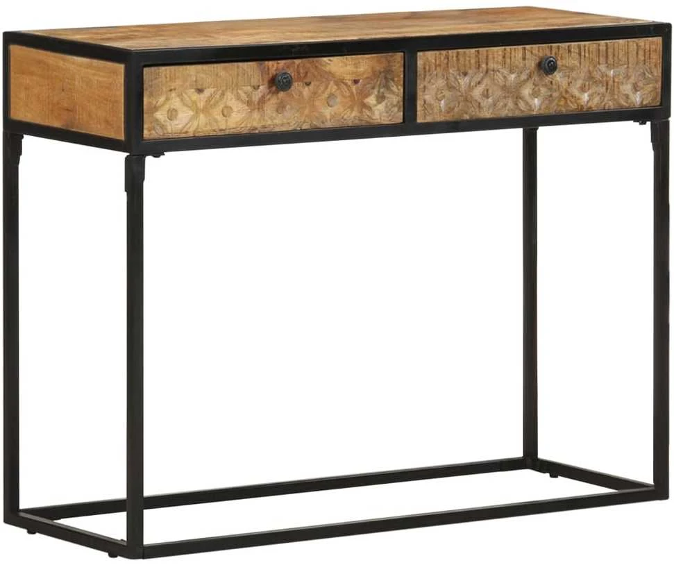 Konsolinis staliukas, 100x35x75cm, mango medienos masyvas