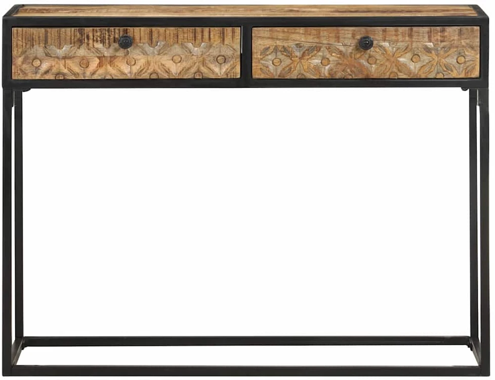 Konsolinis staliukas, 100x35x75cm, mango medienos masyvas