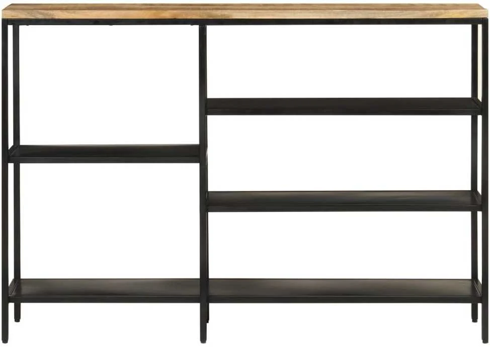 Konsolinis staliukas, 110x30x75cm, mango masyvas ir geležis