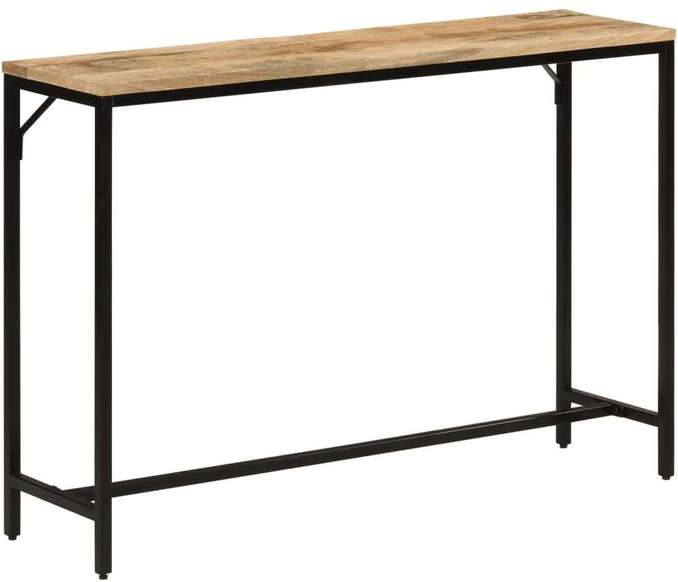 Konsolinis staliukas, 110x30x75cm, mango masyvas ir geležis