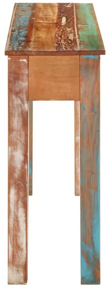 Konsolinis staliukas, 110x30x75cm, perdirbtos medienos masyvas