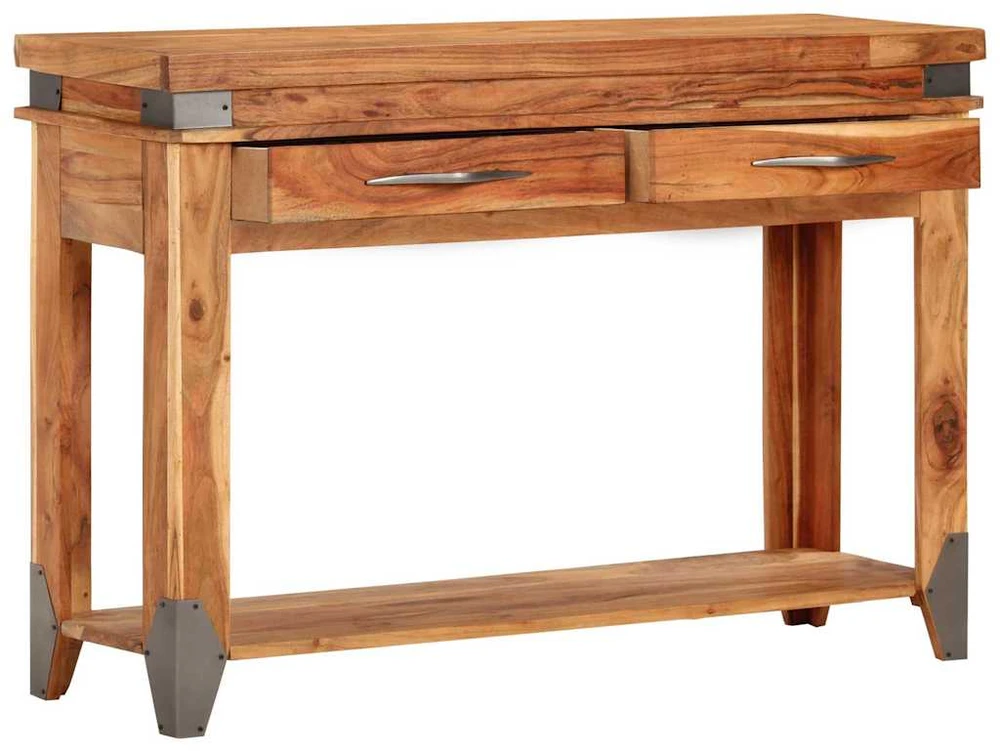 Konsolinis staliukas, 110x34x74cm, akacijos medienos masyvas