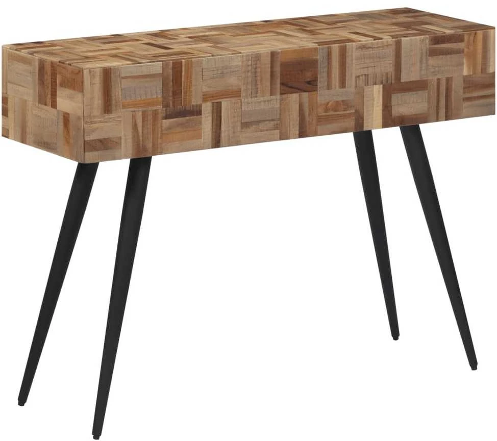 Konsolinis staliukas, 110x34x80cm, perdirbta tikmedžio mediena