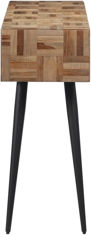 Konsolinis staliukas, 110x34x80cm, perdirbta tikmedžio mediena