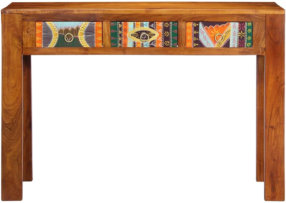 Konsolinis staliukas, 110x35x75cm, akacijos medienos masyvas