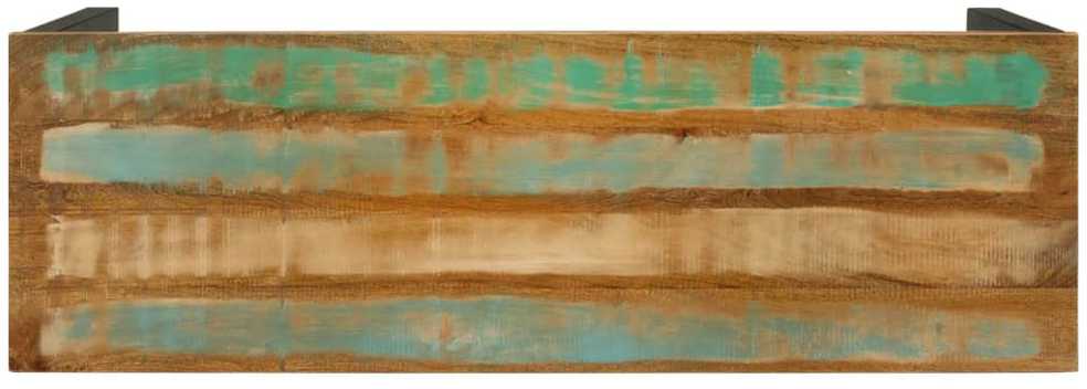 Konsolinis staliukas, 110x35x75cm, perdirbtos medienos masyvas