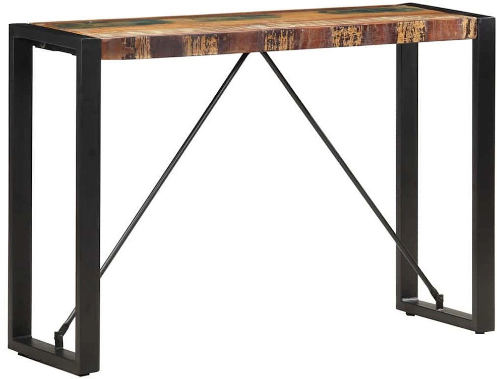 Konsolinis staliukas, 110x35x76cm, perdirbtos medienos masyvas