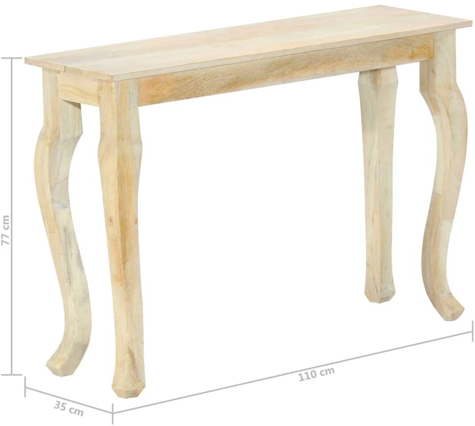 Konsolinis staliukas, 110x35x77 cm, mango medienos masyvas