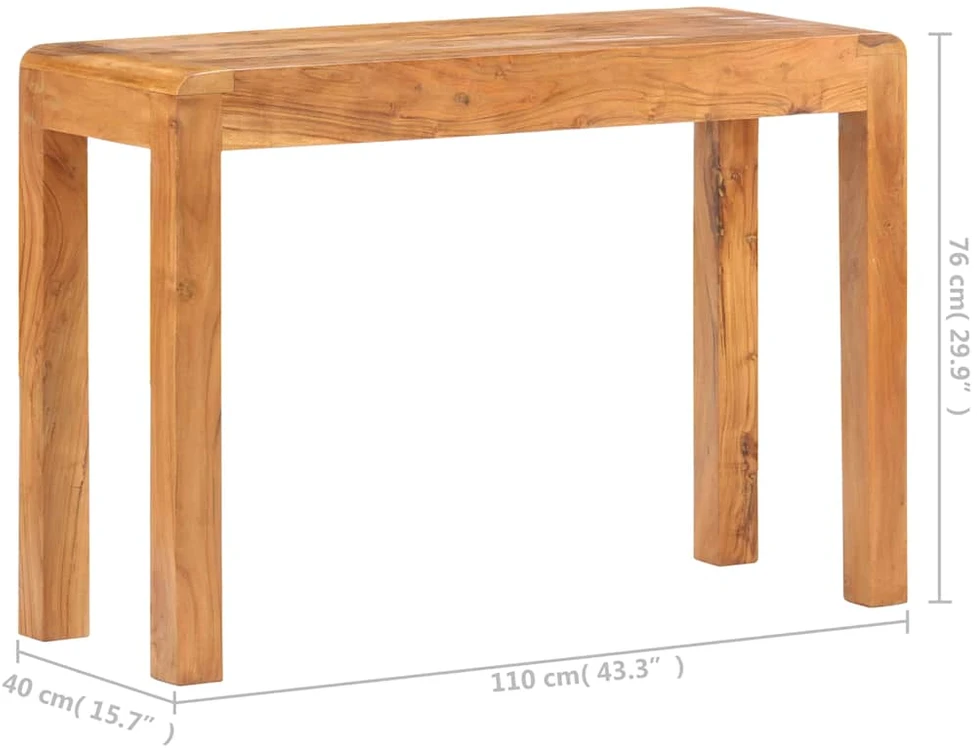 Konsolinis staliukas, 110x40x76cm, akacija su medaus apdaila