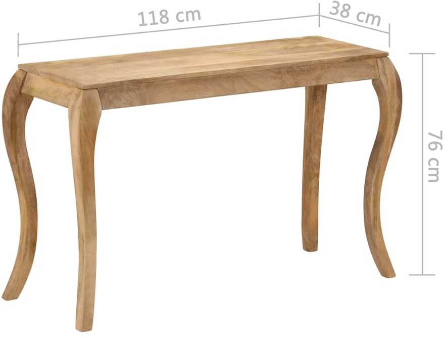 Konsolinis staliukas, 118x38x76cm, mango medienos masyvas