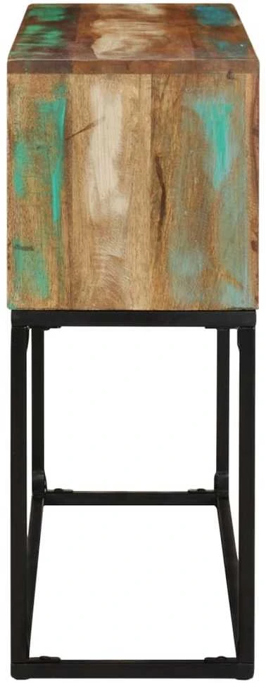 Konsolinis staliukas, 120x30x75 cm, perdirbtos medienos masyvas