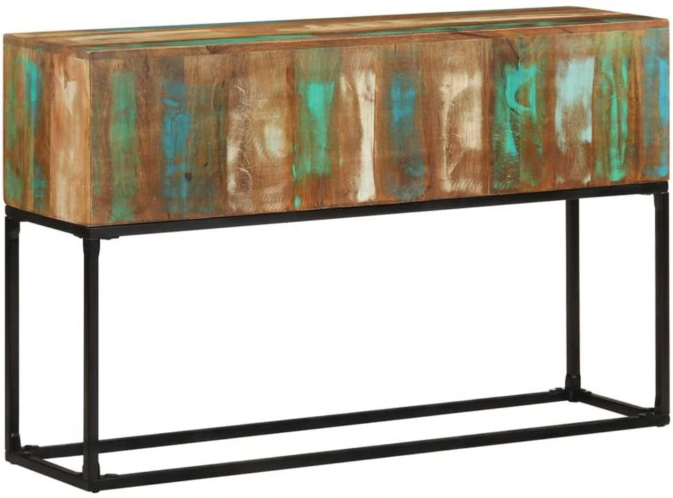 Konsolinis staliukas, 120x30x75 cm, perdirbtos medienos masyvas