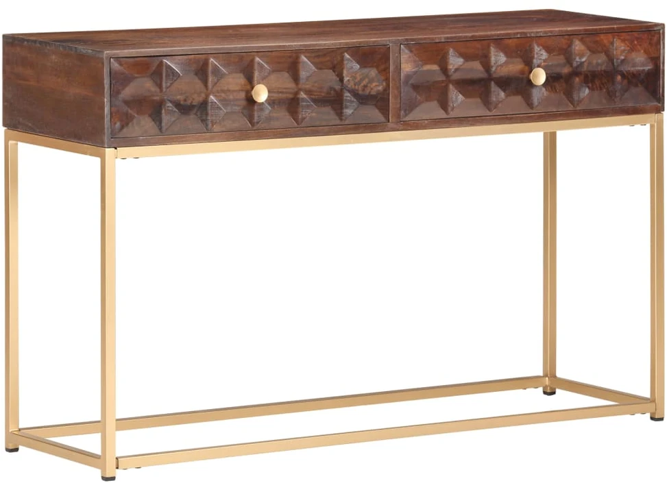Konsolinis staliukas, 122x36x75 cm, mango medienos masyvas