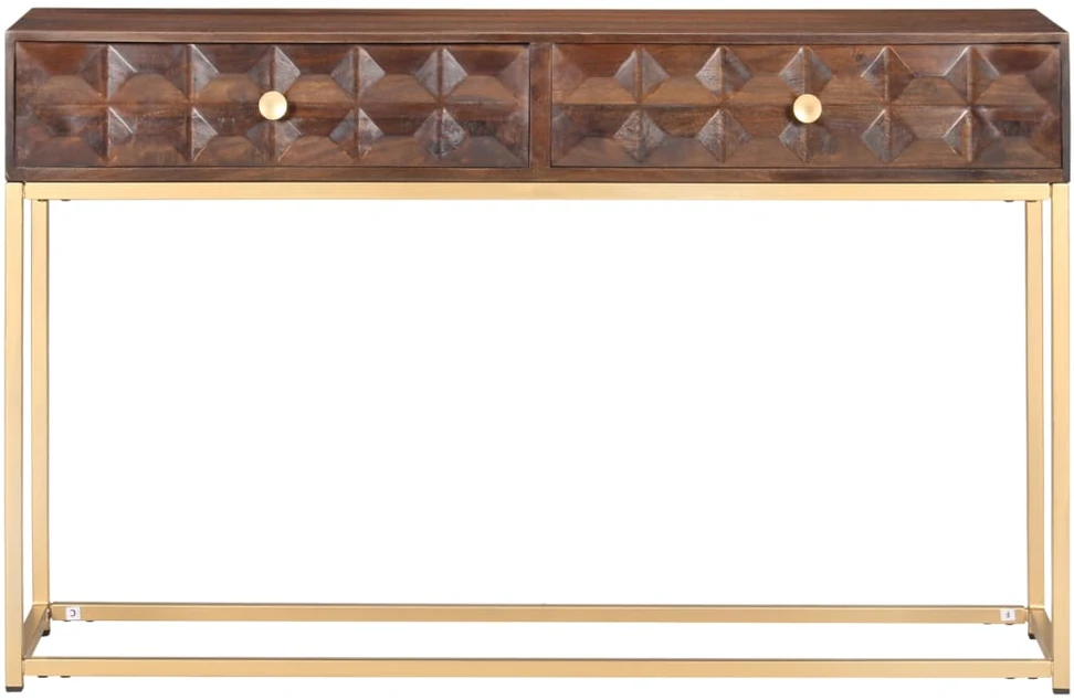 Konsolinis staliukas, 122x36x75 cm, mango medienos masyvas