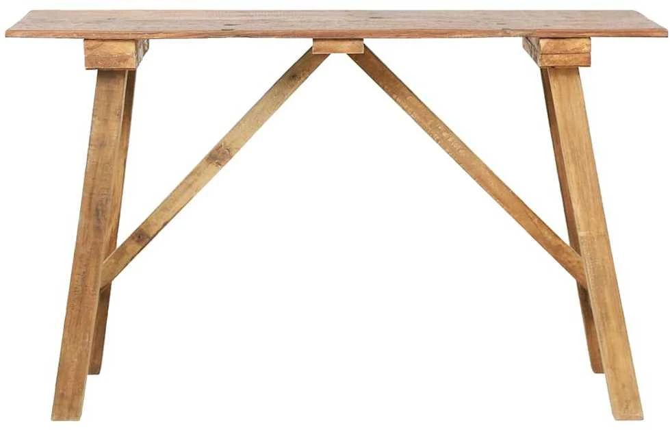Konsolinis staliukas, 130x40x80cm, mišri perdirbta mediena 283916