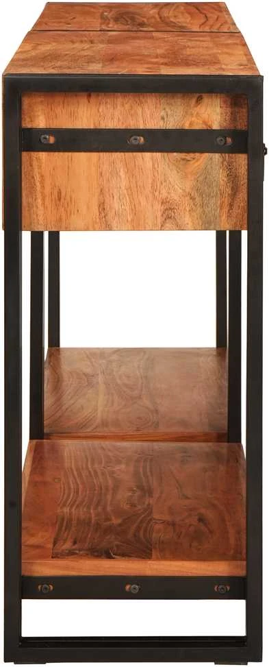 Konsoliniai staliukai 2 vnt. Ruda 161 x 33 x 75 cm