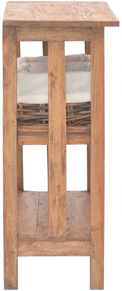 Konsolinis staliukas, masyvi perdirbta mediena, 69x28x70cm