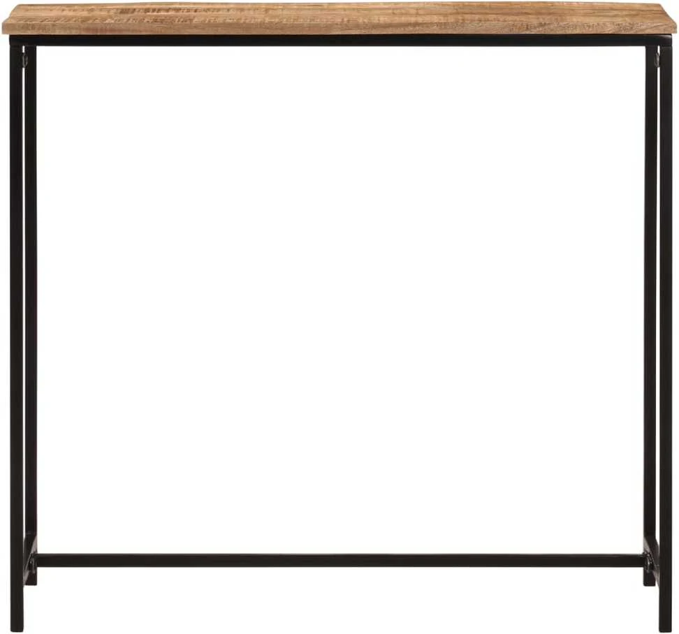 Konsolinis staliukas, 80x30x74cm, mango masyvas ir geležis