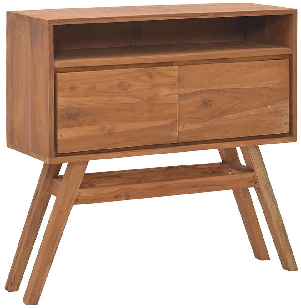 Konsolinis staliukas, 80x30x80cm, tikmedžio medienos masyvas