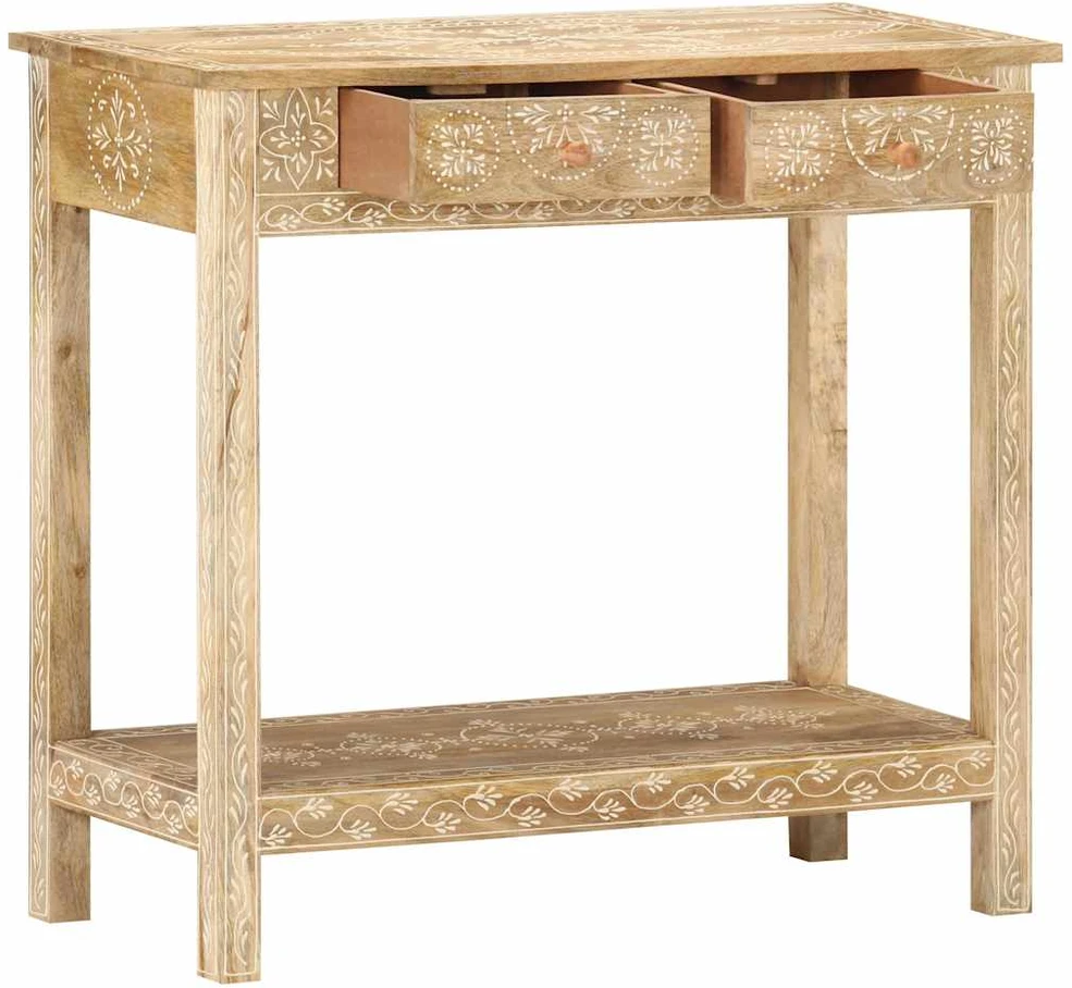 Konsolinis staliukas, 80x35x74cm, mango medienos masyvas