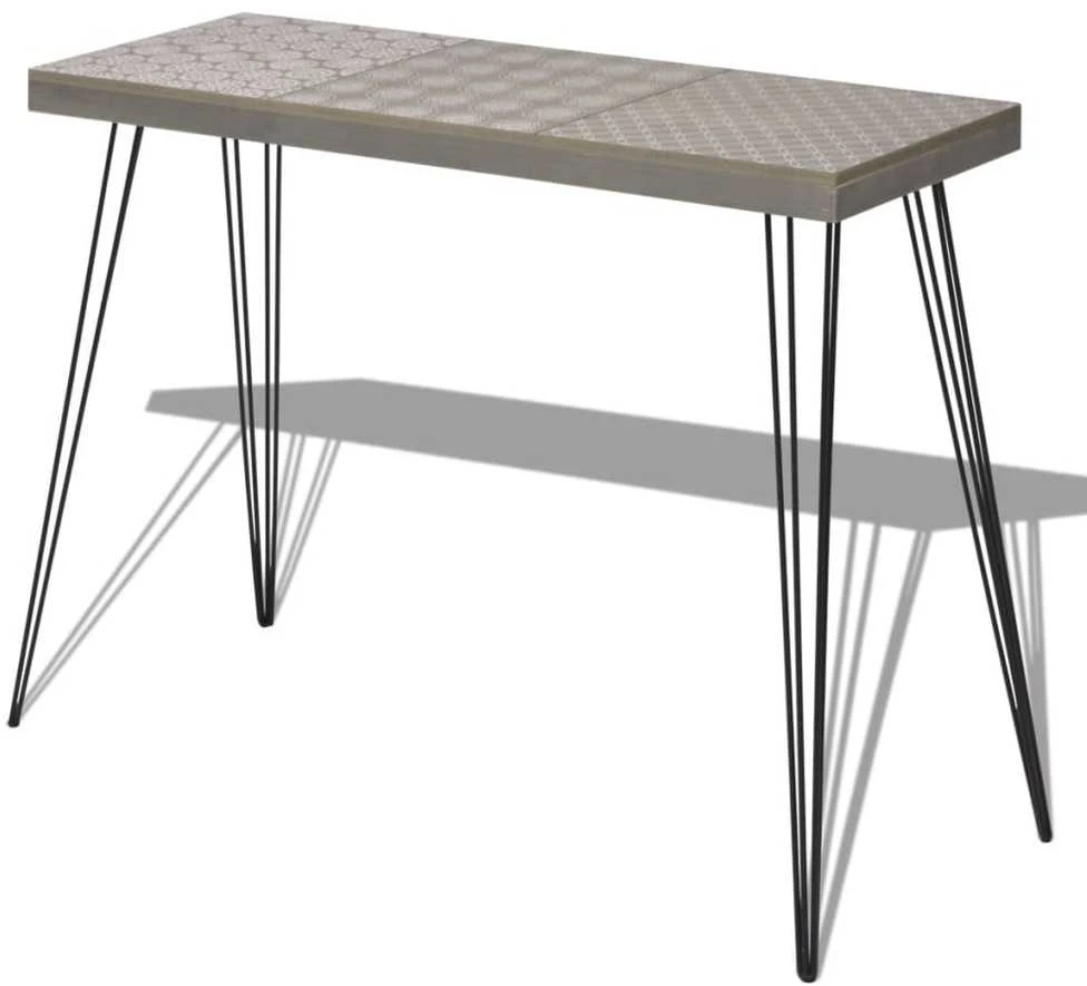 Konsolinis staliukas, 90x30x71,5 cm, pilkas
