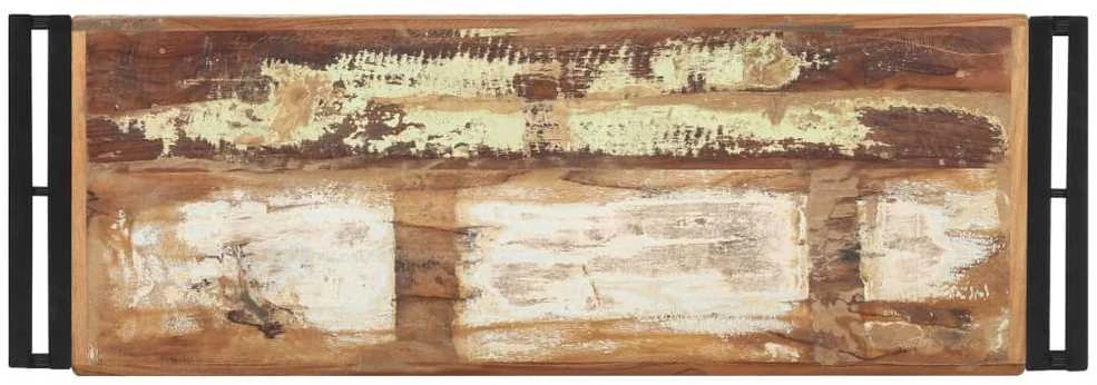 Konsolinis staliukas, 90x30x75cm, perdirbtos medienos masyvas