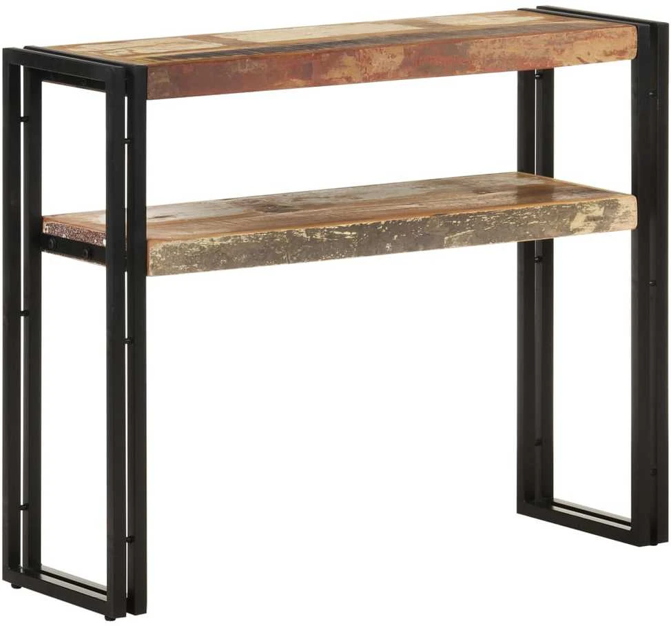 Konsolinis staliukas, 90x30x75cm, perdirbtos medienos masyvas