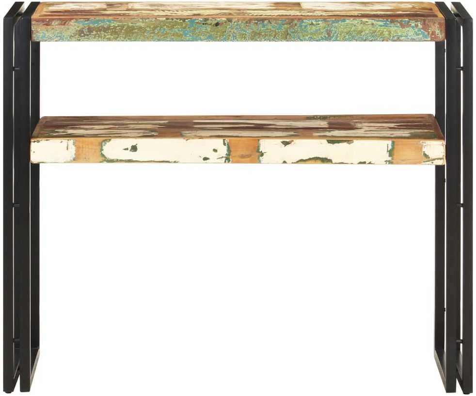 Konsolinis staliukas, 90x30x75cm, perdirbtos medienos masyvas