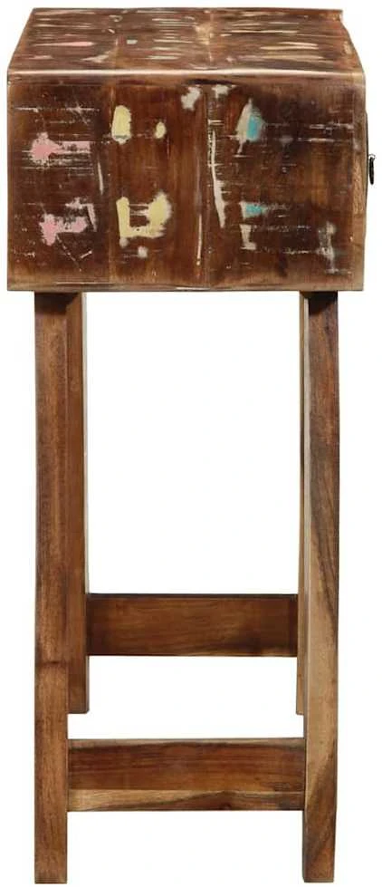Konsolinis staliukas, 90x32x75cm, perdirbtos medienos masyvas