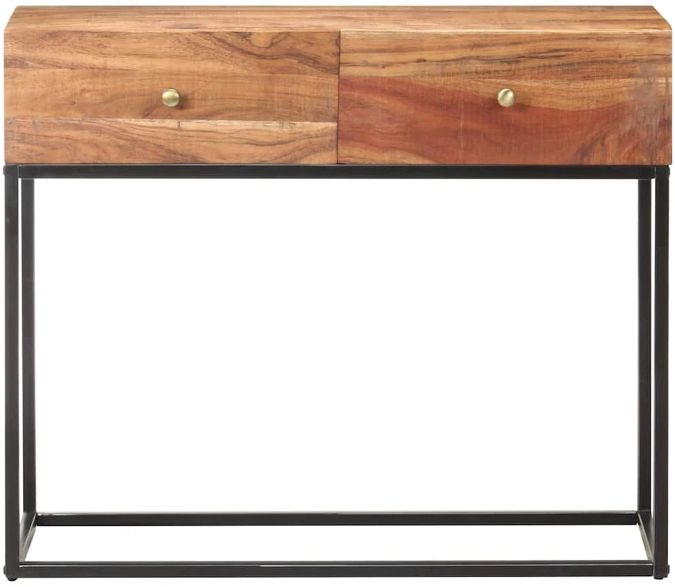 TV staliukas Konsolinis staliukas, 90x35x75cm, neapdorota akacijos mediena