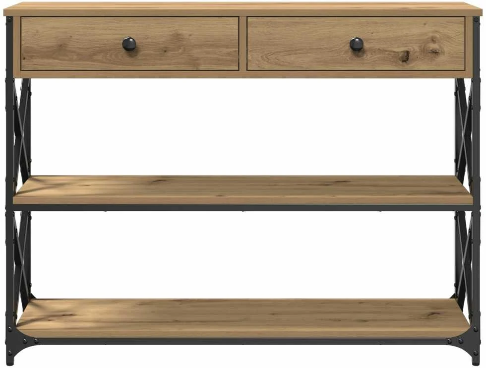 Konsolės stalas artisano ąžuolo 100 x 28 x 75 cm