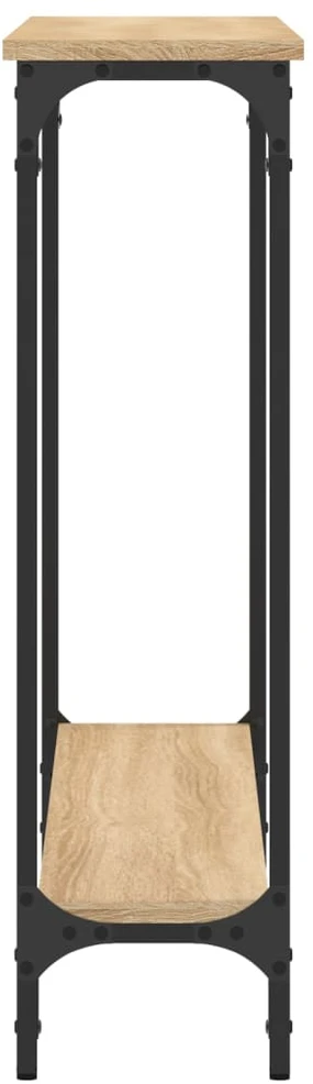 Konsolinis staliukas, ąžuolo, 100x22,5x75cm, apdirbta mediena