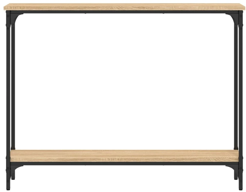 Konsolinis staliukas, ąžuolo, 100x22,5x75cm, apdirbta mediena