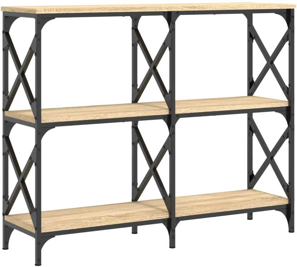 Konsolinis staliukas, ąžuolo, 100x28x80,5cm, apdirbta mediena