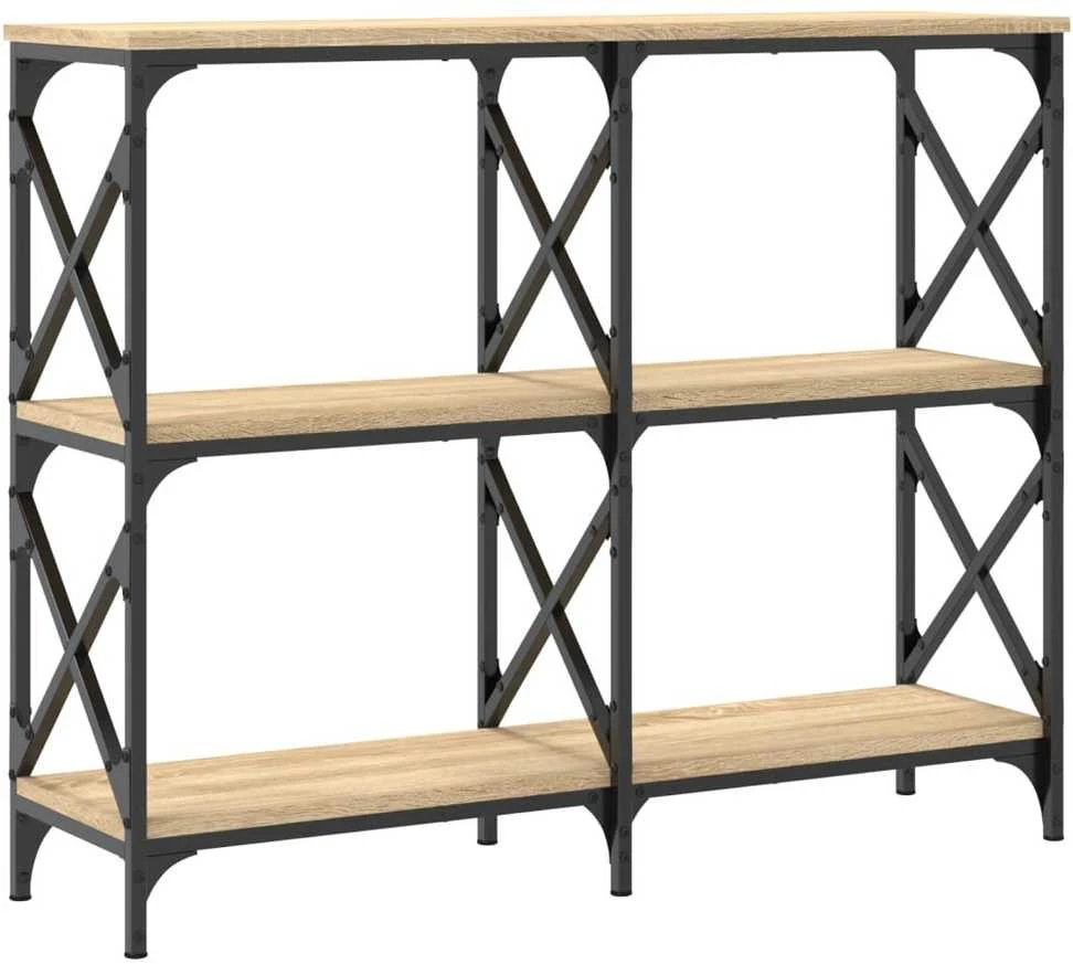 Konsolinis staliukas, ąžuolo, 100x28x80,5cm, apdirbta mediena