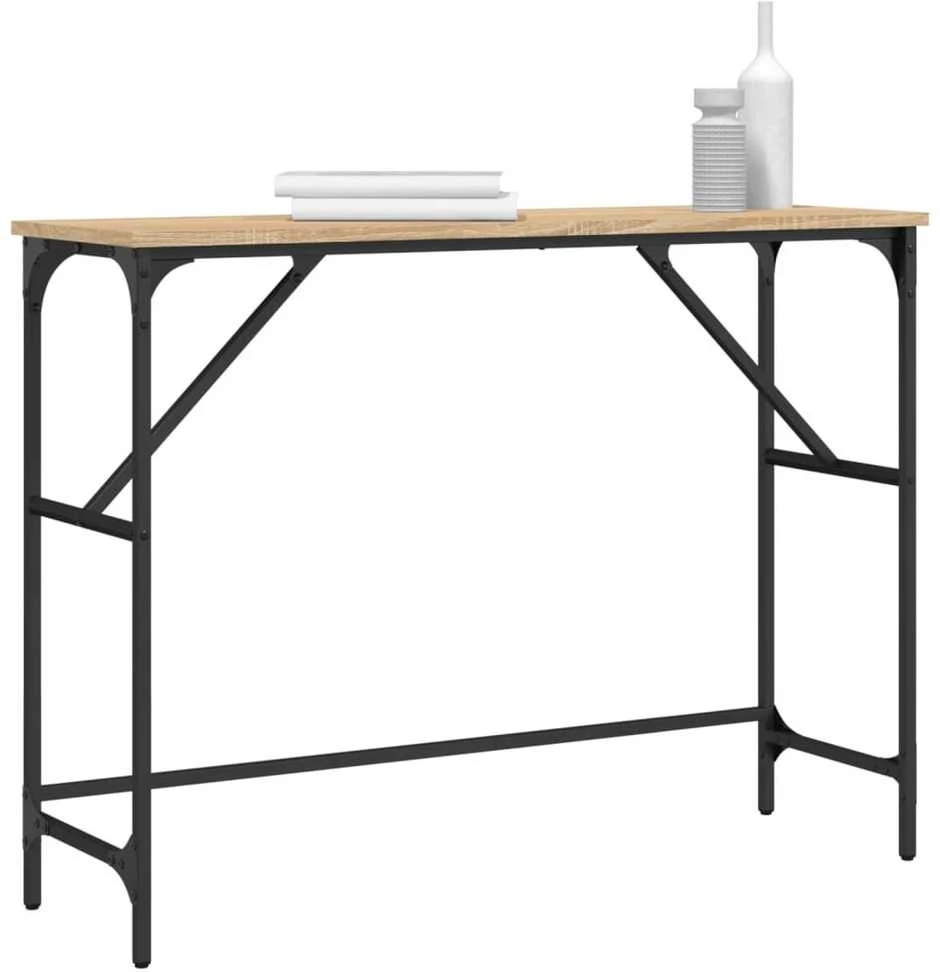 Konsolinis staliukas, ąžuolo, 100x32x75cm, apdirbta mediena