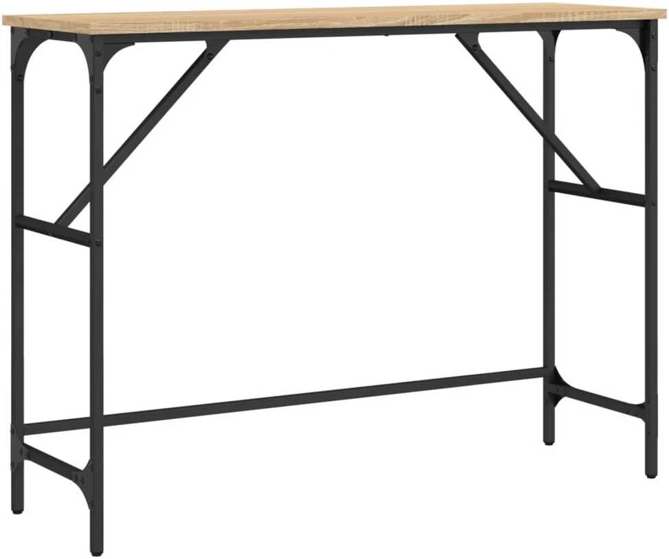 Konsolinis staliukas, ąžuolo, 100x32x75cm, apdirbta mediena