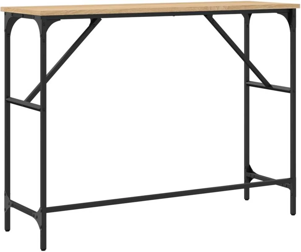 Konsolinis staliukas, ąžuolo, 100x32x75cm, apdirbta mediena