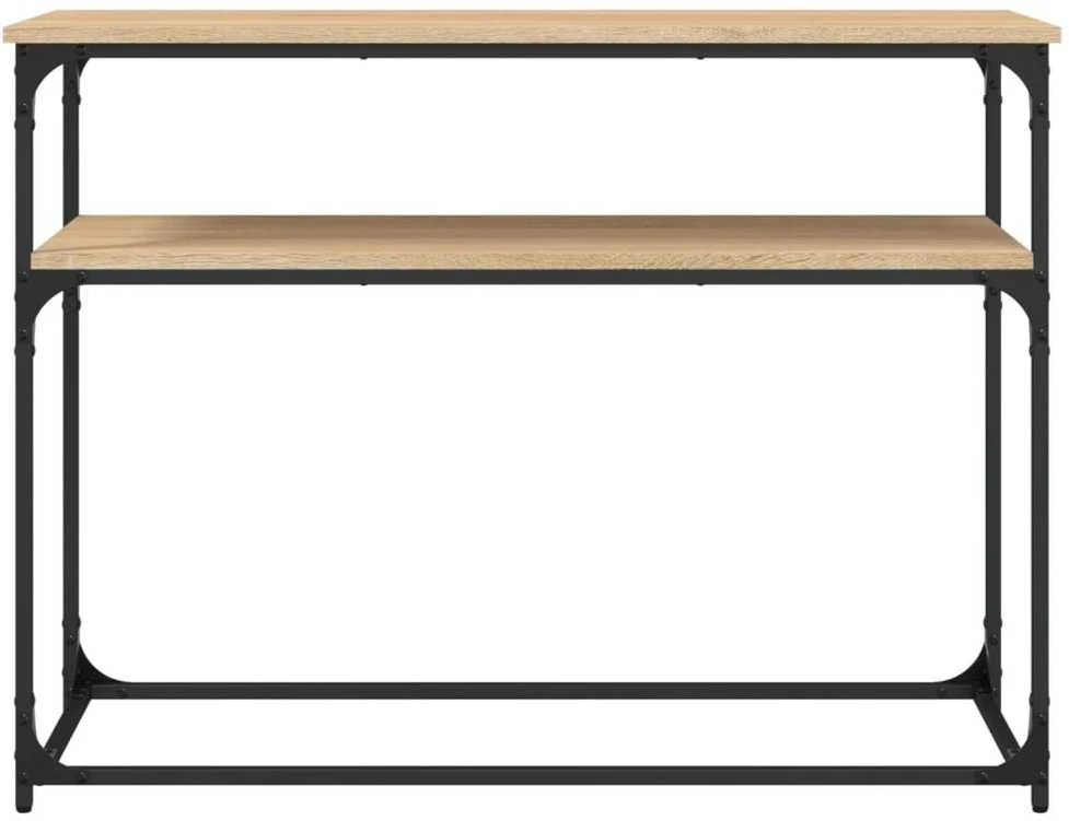 Konsolinis staliukas, ąžuolo, 100x35,5x75cm, apdirbta mediena