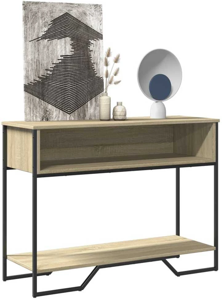 Konsolinis staliukas, ąžuolo, 100x35x74,5cm, apdirbta mediena