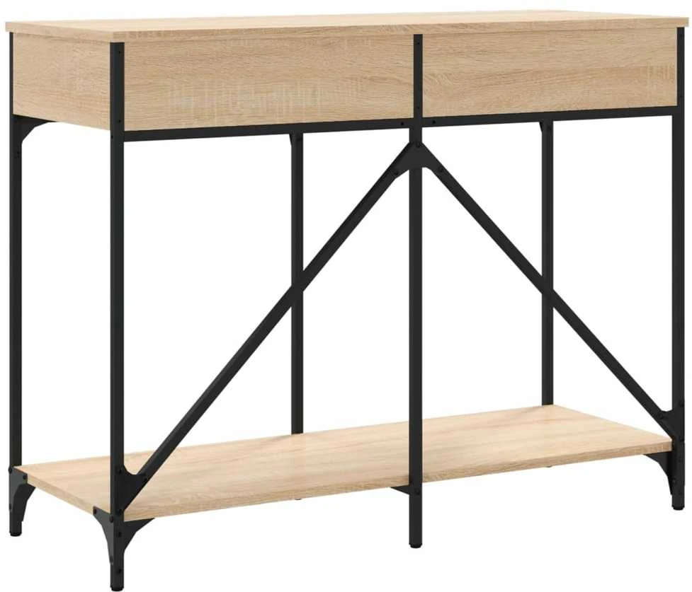 Konsolinis staliukas, ąžuolo, 100x39x78,5cm, apdirbta mediena
