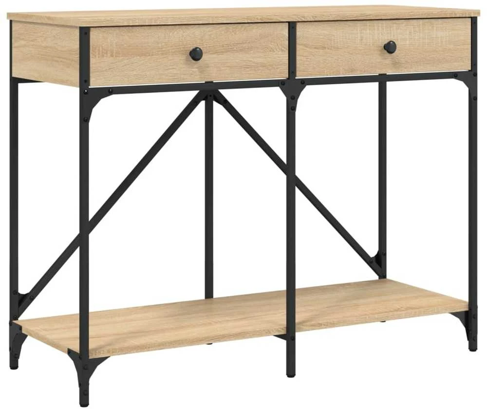 Konsolinis staliukas, ąžuolo, 100x39x78,5cm, apdirbta mediena