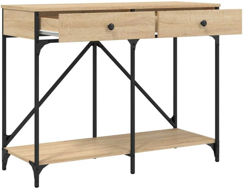 Konsolinis staliukas, ąžuolo, 100x39x78,5cm, apdirbta mediena