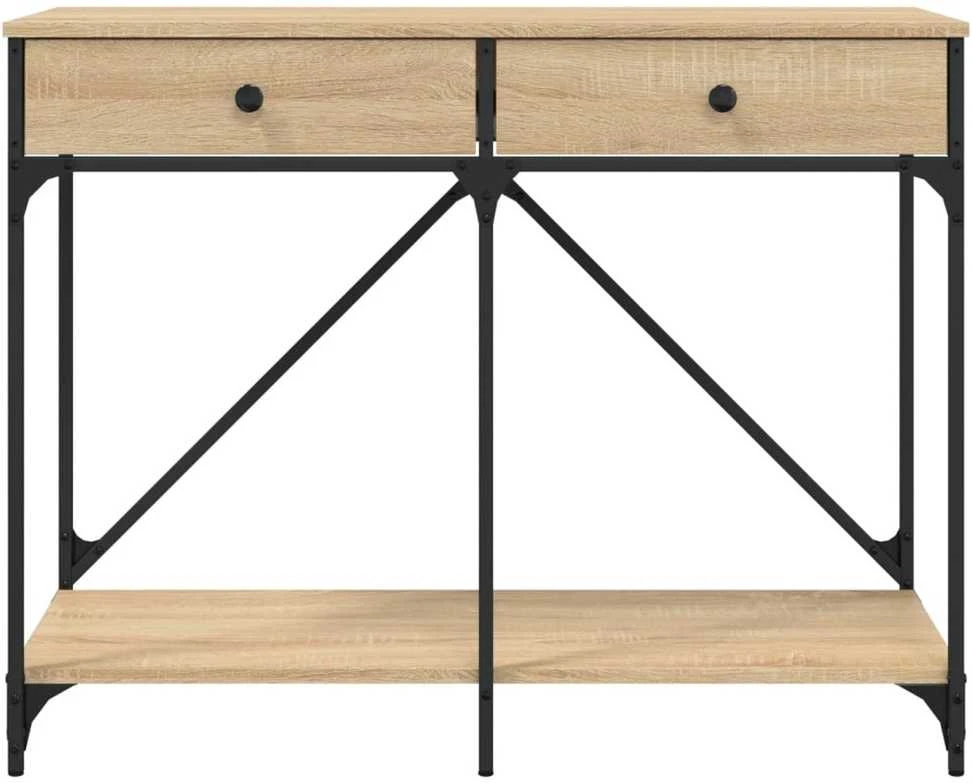 Konsolinis staliukas, ąžuolo, 100x39x78,5cm, apdirbta mediena