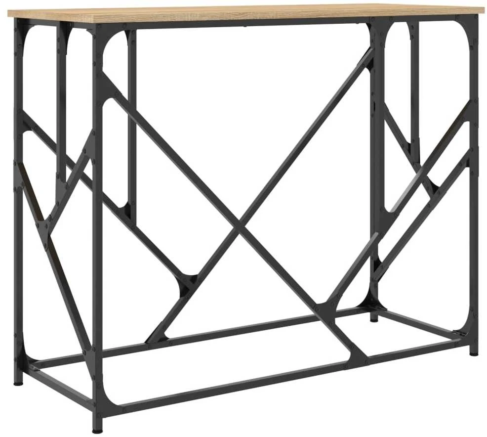 Konsolinis staliukas, ąžuolo, 100x40x80cm, apdirbta mediena