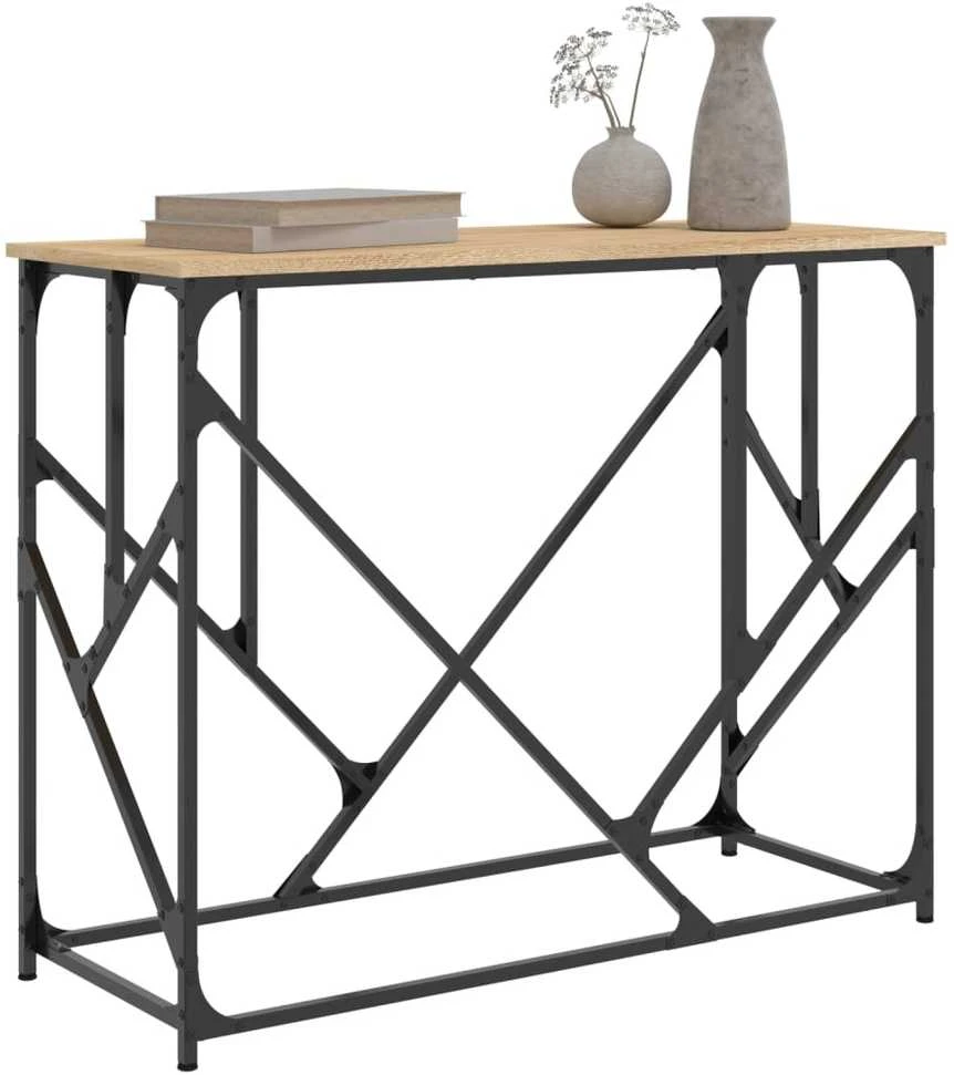 Konsolinis staliukas, ąžuolo, 100x40x80cm, apdirbta mediena